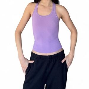 Lululemon Nulu Purple Racerback Tank Top